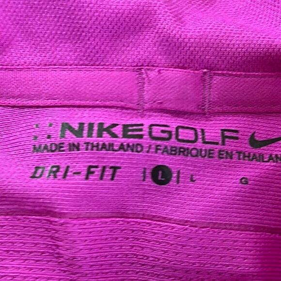 Nike Golf Polo Purple Black Dri Fit size L Large Short Sleeve LOOK - Picture 7 of 10